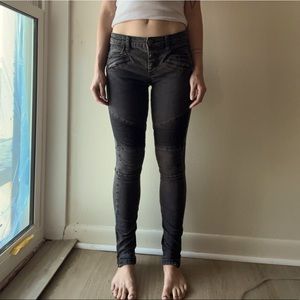 Free People skinny jeans with ankle zippers